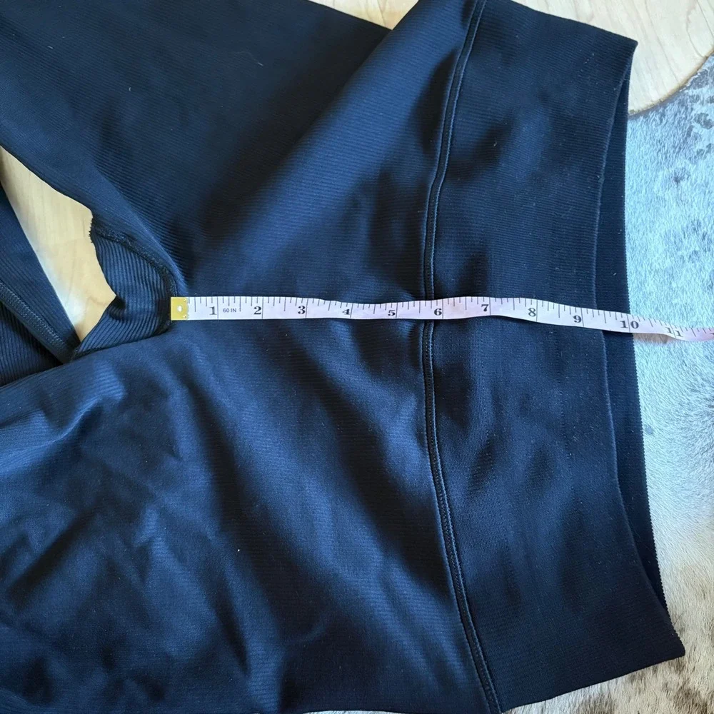 ALO Ribbed‎ High-Waist Blissful Legging black Size Large